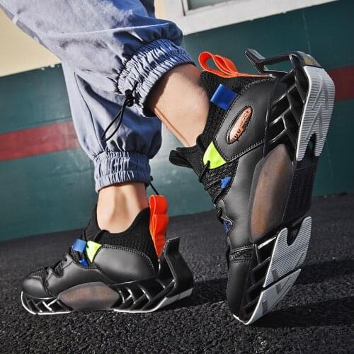 Summer New Blade Running Shoes For Men Breathable Sneaker Hard-wearing Jogging Shoes Street Trendy No-slip Outdoor Sports Shoes