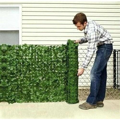 Fake Ivy Leaf Foliage Privacy Fence Screen Panel Outdoor Fall Decor Garden Artificial Hedge Garden Decoration Artificial