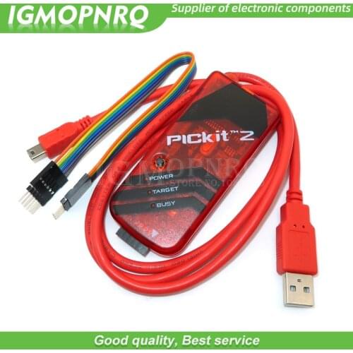 5set PICKIT2 PIC Kit2 Simulator PICKit 2 Programmer Emluator Red Color w/USB cable Dupond Wire IGMOPNRQ