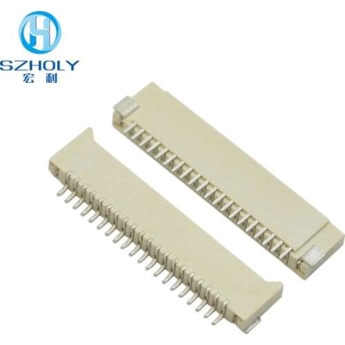 FPC connector 1.0pitch H2.0 4/5/6/7/8/9/10/12/14/16/18/20/22/24/26/34P not zif Double-Sided Connection type FFC Cable Seat