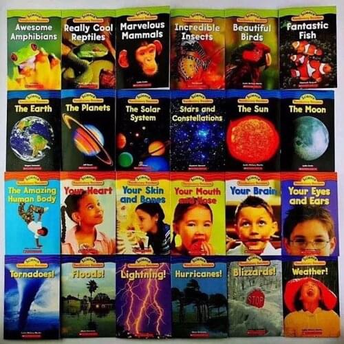 English Science 24 Books Scholastic Science Vocabulary Readers Educational Toys Montessori English Books for Children Reading
