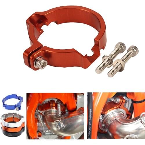 Motorcycle Exhaust Tip Flanges Muffler Pipe Clamp For KTM Husqvarna EXC SX XCW XCW Six Days TPI TE TC TX 250 300 2017-2020 2021