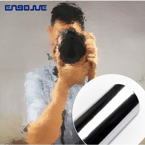 0.4x3M Mirror Silver Wall Stickers Refrigerator Sticker Self-adhesive Waterproof Wallpaper Electrical Furniture Renovation Film