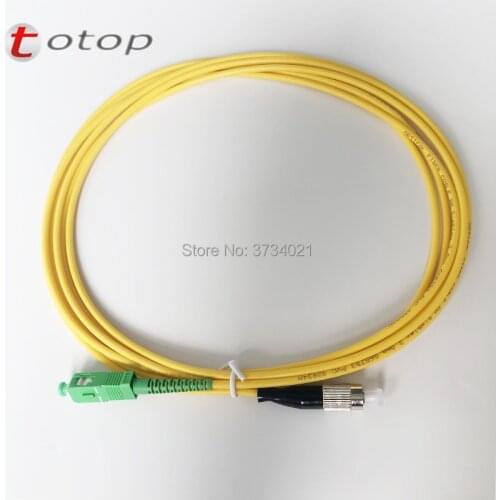 10Pcs Free shipping SC/APC FC/UPC LC/APC SC/UPC connector 2M length 3.0mm G657B3 PVC patchcord singler mode optic fiber cable
