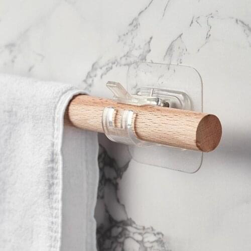 2 Pcs Shower Curtain Rod Hanging Hooks Clip Hanging Curtain Shower Fixed Hanging Clip Bathroom Curtain Rod Clamp Rod
