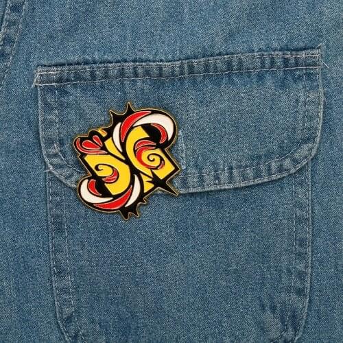 Anime SK8 The Infinity Enamel Brooch Pin Accessories Miya Langa Reki Cherry Blossom Joe Lapel Pin Denim Costumes Colar