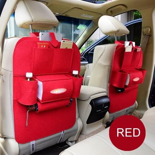 Auto Car Back Seat Storage Organizer Trash Net Holder Multi-Pocket Travel Storage Bag Hanger for Auto Capacity Storage Pouch