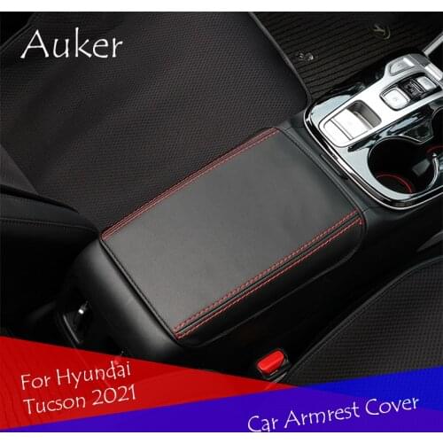 Car armrest Console cover cushion Support box armrest top matte Liner car style For Hyundai Tucson 2021 Accessories