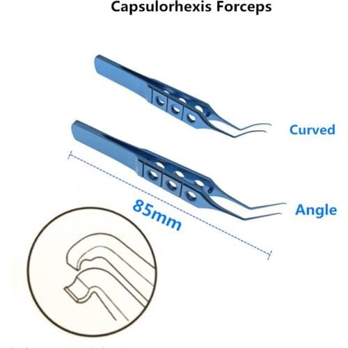 Blomberg Pierse Capsulorhexis Forceps 85mm Titanium Double Eyelid Tools Ophthalmic Pet Instrument