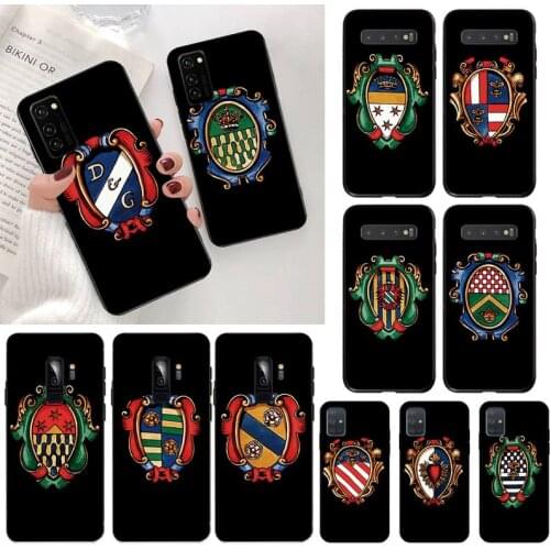 Luxury badge DG Phone Case for Samsung S20 plus Ultra S6 S7 edge S8 S9 plus S10 5G lite 2020