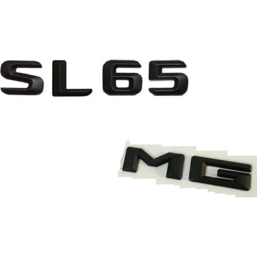 Black Number Letters SL 65 for AMG Trunk Badge Emblems for Mercedes SL65 AMG