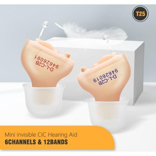 Digital Hearing Aids Speaker Amplifier CIC Invisible Wireless Headphones Ears First Aid Tools For Deafness Elderly Drop Shipping