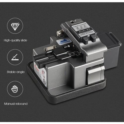 COMPTYCO Fiber cleaver AUA-X3 Cable Cutting Knife FTTT Fiber Optic Knife Tools cutter High Precision Cleavers 24 surface blade
