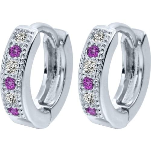 Cxwind New Fashion Charm Colorful Classic Baby CC Earring Cubic Zirconia Earring For Baby Teen Girls Jewelry oorbellen