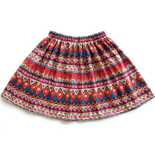 Children Tutu Girls Skirts Europe USA Print Tutu Skirt Girls Summer Kids Clothes Toddler Baby Girl Cotton Skirts 2~15 Years USA