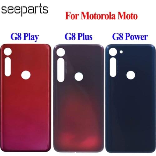 For Motorola Moto G8 Battery Door Back Cover Housing For Moto G8 Play Back Cover Housing G8 Plus Battery Cover G8 Power Cover