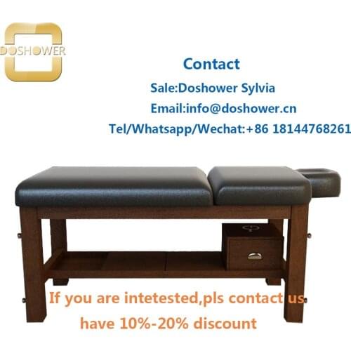 Doshower DS-W20203 massage table headrest with facial bed massage bed medical massage spa for massage bed wooden