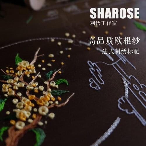 French embroidery special high quality Eugen yarn 8 ohm transparent tulle