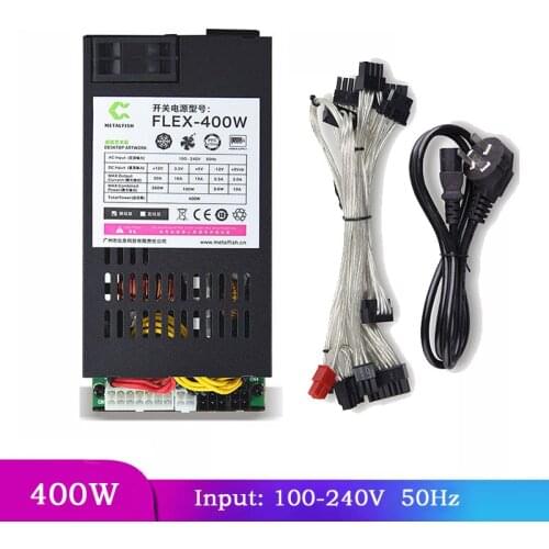 PC FLEX PSU 400W 1U Small Power Supply Full Module Desktop Computer Source Suitable S3 A4 K39 ITX MINI Case Free Shipping E