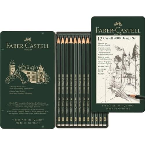 FABER CASTELL 9000 pencil sketch art supplies drawing pencil 12 box set 119064