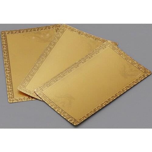 Gold Foil Card Custom Logo