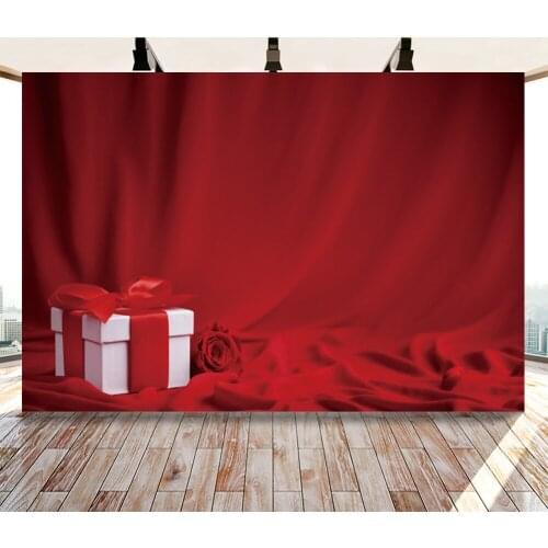 Happy Valentines Day Red Backdrop Photography Background Photo Booth Studio Decor