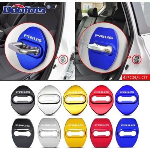 Car Door Lock Cover Protection For toyota prius 20 30 50 V C Alpha prime buckle Amblems interior decoration Accessories