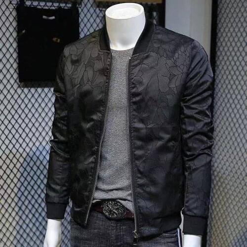 Men Jacket New Baseball Uniform Slim National Tide Jacquard Top Embroidered Tide Brand Jacket Men Clothing Plus Size5XL coat