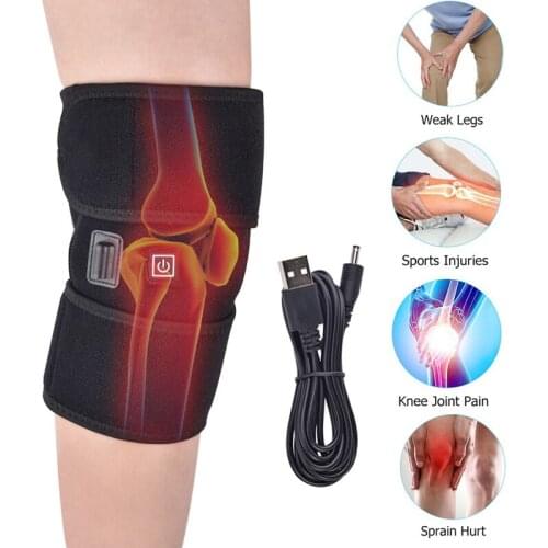 Heating Knee Massager Knee Joint Therapy Health Care Pain Relief Knee Protection Support Belt Massage Relaxation Tools