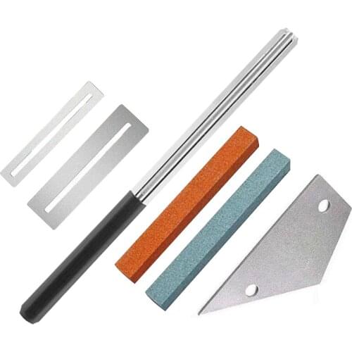 6Pcs Guitar Luthier Tool Kit Fret Crowning File Dressing Rocker Fingerboard Guard Grinding Stone For guitar accessories parts