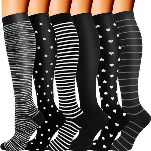 Newest Compression Socks Fit For Medical Edema Diabetes Varicose Veins Nurse Pregnancy Medical Fitness Running Compression Socks