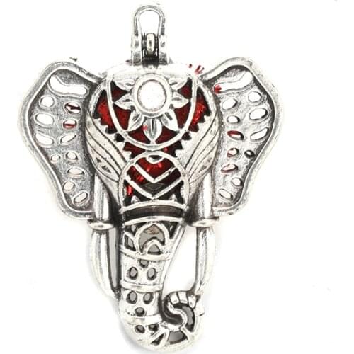 MODKISR New Arrival 6pcs Retro Hollow Cage Filigree Ball Box Essential Oil Diffuser Locket Pendants Animal Jewelry Without Chain