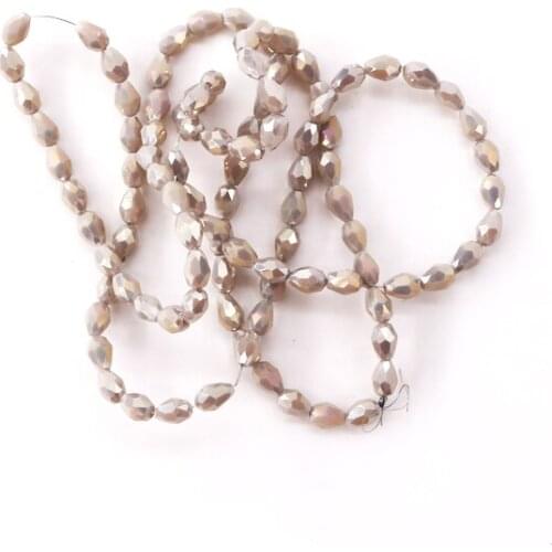 Wholesale 490pcs/lot Multi Colorful Vertical Hole Water Droplet Shape Mini 3x5mm Beads For DIY Jewelry Earrings Hair Hoop Making