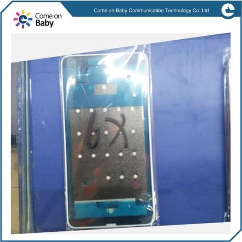 Gold white black Original For Huawei honor 6X Front Bezel Frame Faceplate Housing Case With Adhesive Sticker