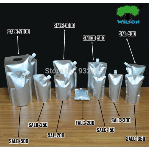 50ML -2000 ML Aluminum Foil Mylar Stand Up Spout Bag 20 PCS Fill Sauce Laundry detergent Bathing Dew Sauce Jelly Beverage Bag