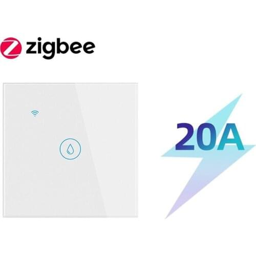 Tuya Smart Life ZigBee Water Heater Boiler Switch 20A Touch Wall Switch App Remote Control Timing Work With Alexa Goole Home