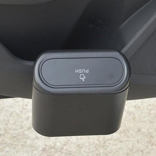 Portable Universal Garbage Dust Box Auto Interior Accessory Mini Car Trash Organizer Convenient Storage Box