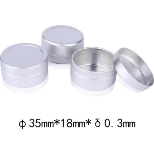 Empty Cosmetic Sample Cream Container Aluminum Lip Balm Jars Tin Storage Containers Pot LX5267