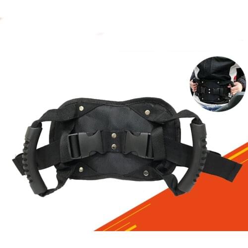 Motorcycle Safety Belt Rear Seat Passenger Grip Grab Handle Non-slip Strap With Handle