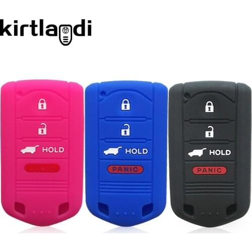 Silicone Car Key Case for Acura ILX RDX ZDX TL Cover Key Car-styling Keyless Remote Fob Shell Jacket Sleeve Protection Skin Cap