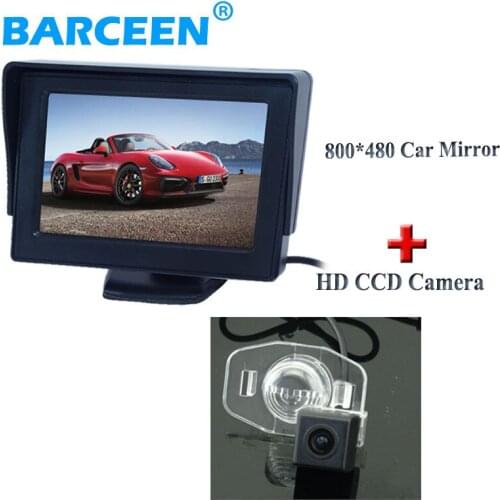TFT car rear parking monitor bring 4.3" lcd screen +ccd image sensor car reserve rear camera for Toyota Corolla 2007~2013