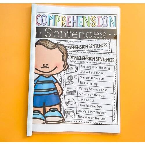 English Comprehension Sentences Learning WorkBook Practice Homeschool Worksheet Kids Learning English Pre K Learning