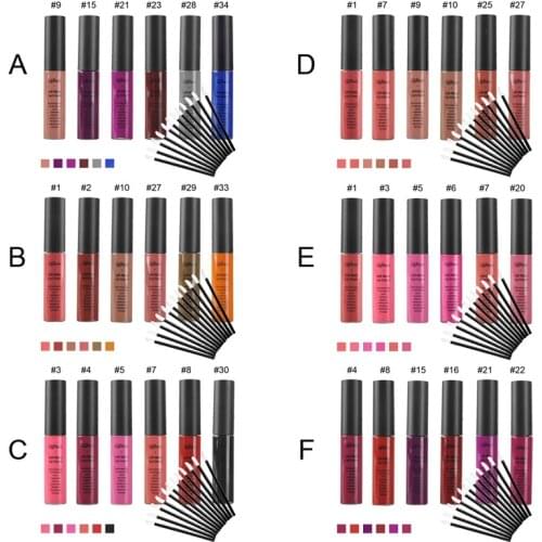Waterproof Makeup Set Lip Gloss batom Tint Lip Gloss Brown Nude Matte Lot Makeup Lipstick lip-tattoo-lipstick