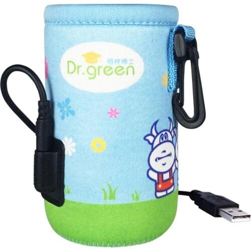 USB Charging Newborn Baby Bottle Warmer Portable Outdoor Infant Milk Feeding Bottle Heated Cover Baby Nursing Insulated Bag Care