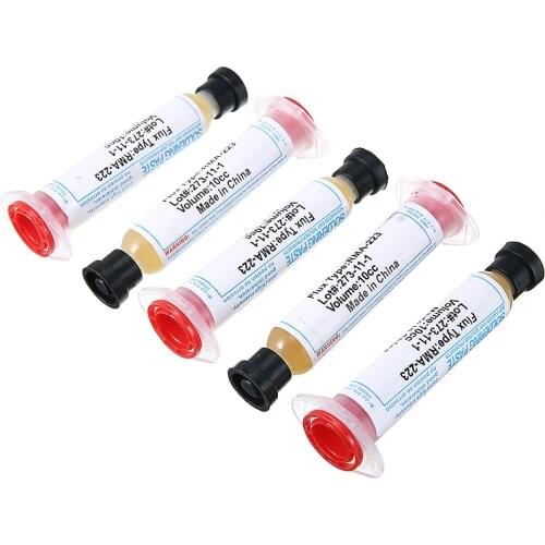 5pcs 10cc Solder PCB SMD Soldering Paste Flux Grease RMA223 RMA-223 For Chips Computer Phone LED BGA SMD PGA PCB DIY Repair Tool