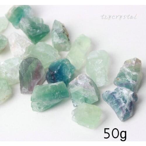 50g Natural Rough Green Fluorite Irregular Specimen Stone Decoration