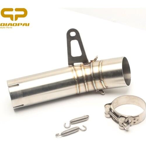 Motorcycle Exhaust Pipe Stainless Steel Adapter Middle 61mm Spring Clamps Muffler for BMW S1000RR Motorcycle Exhaust 2010-2016