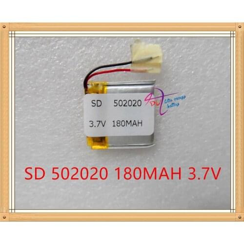 Tablet battery Liter energy battery 3.7V polymer lithium battery 502020 small toy Bluetooth headset 180MAH universal battery