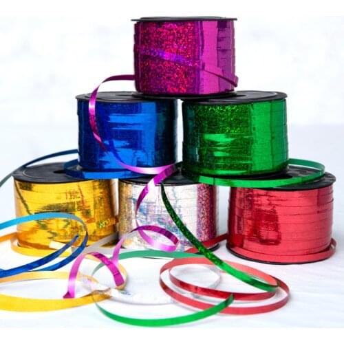 0.5cmx90m Radium ribbon edding Birthday Party Decorative For Balloons Gift Bag Cake Packing ballon accessories supply