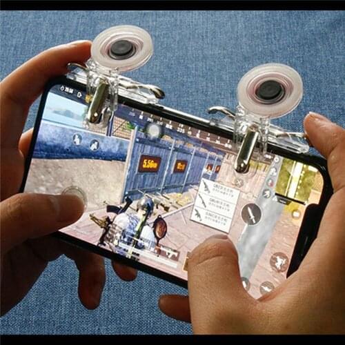 Mobile game trigger pubg gamepad free fire button joystick controller L1R1 for Mobile Legends /PUBG game controller for iphone x
